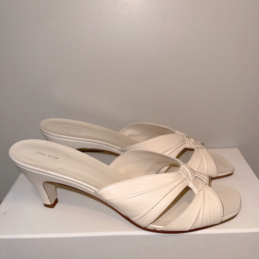 The Row Knotted Sandals, 39.5, Chocolate Blanc - Picture 11 of 12